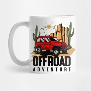 RED CAR OFFROAD ADVENTURE Mug